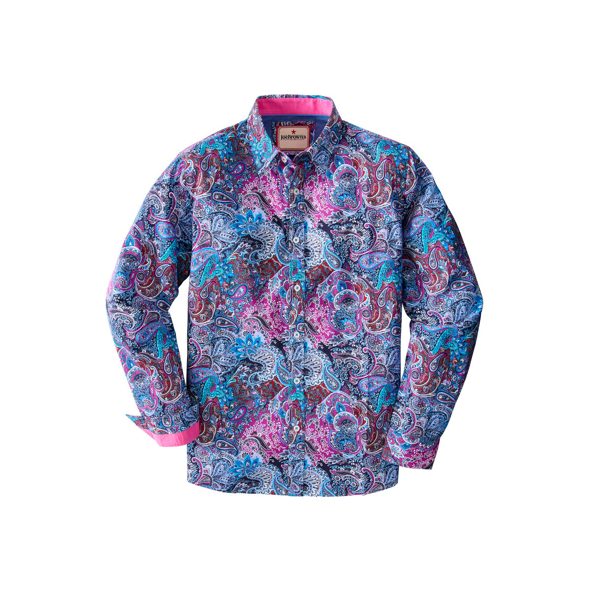 Chemise Parfaite Motif Cachemire bleu, JOE BROWNS