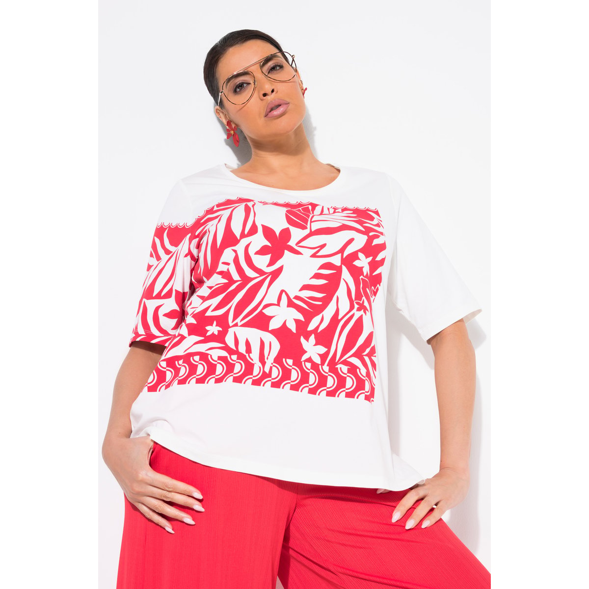 T-shirt blanc cassé, ULLA POPKEN
