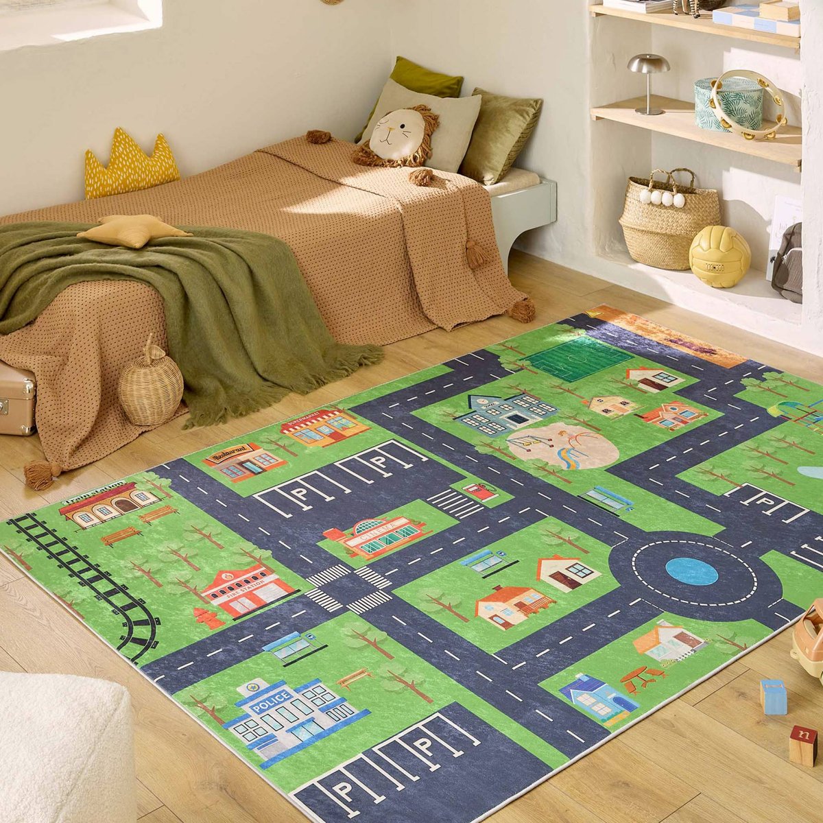 Tapis intérieur rectangulaire VINY vert, SWEEEK