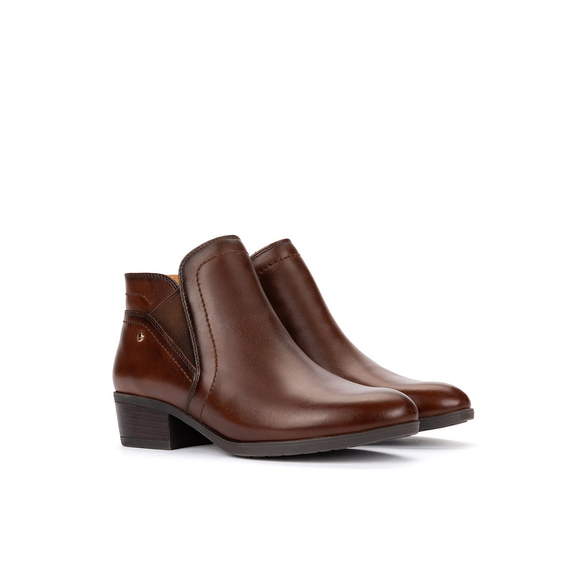 Bottines à talon cuir Daroca cuero, PIKOLINOS