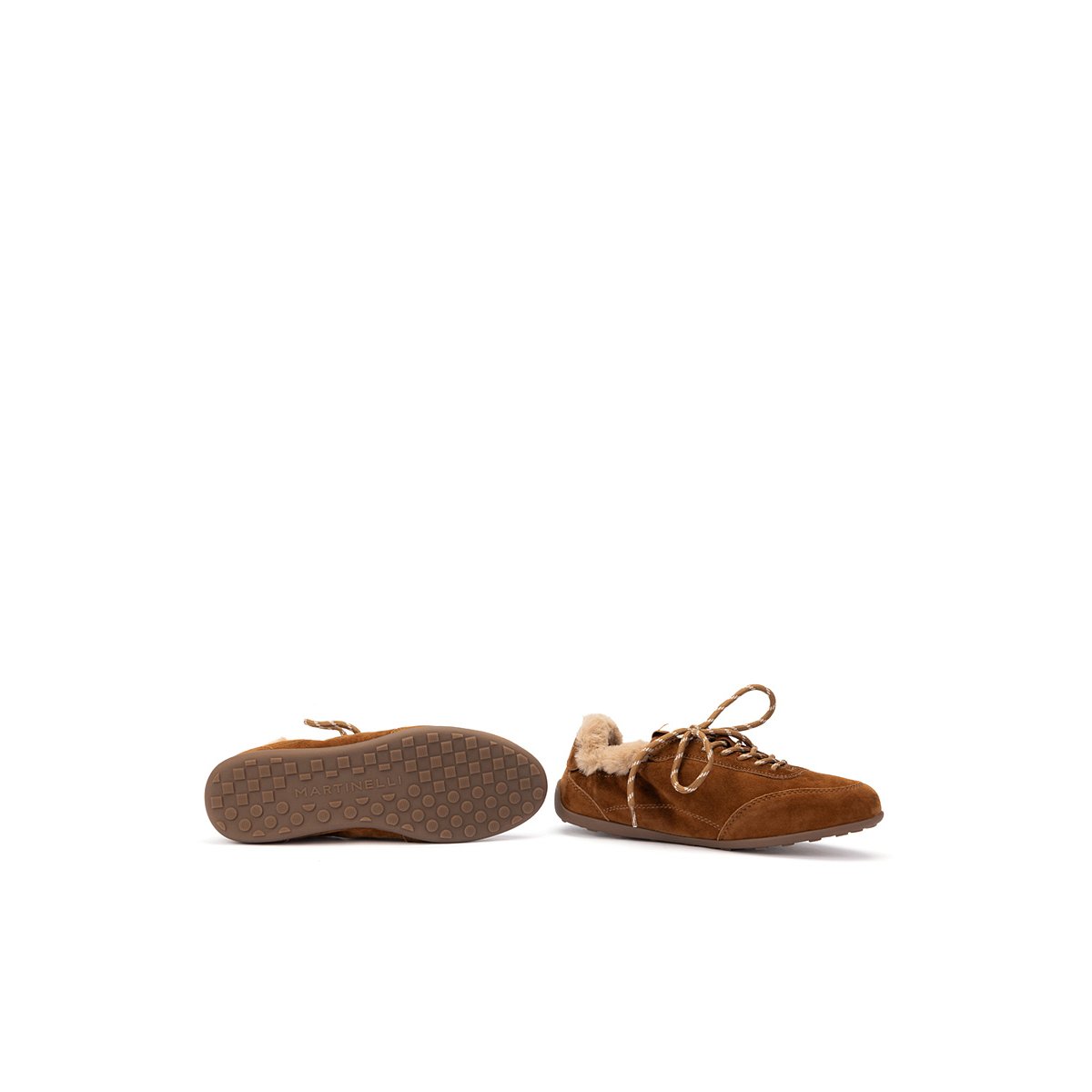 Baskets cuir Bellechase tabaco, MARTINELLI