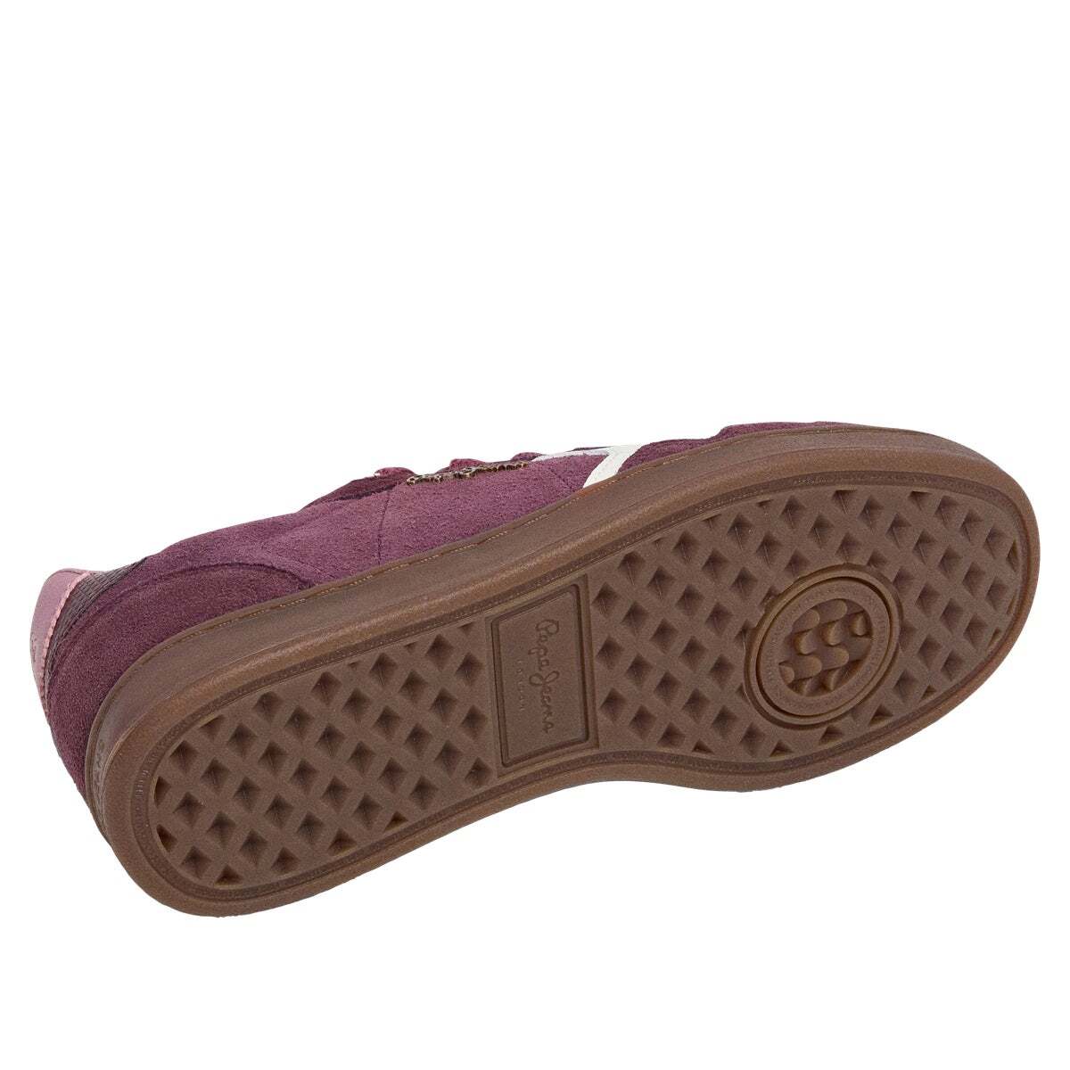 Ball - Baskets En Daim À Semelle Cupsole violet vin, PEPE JEANS