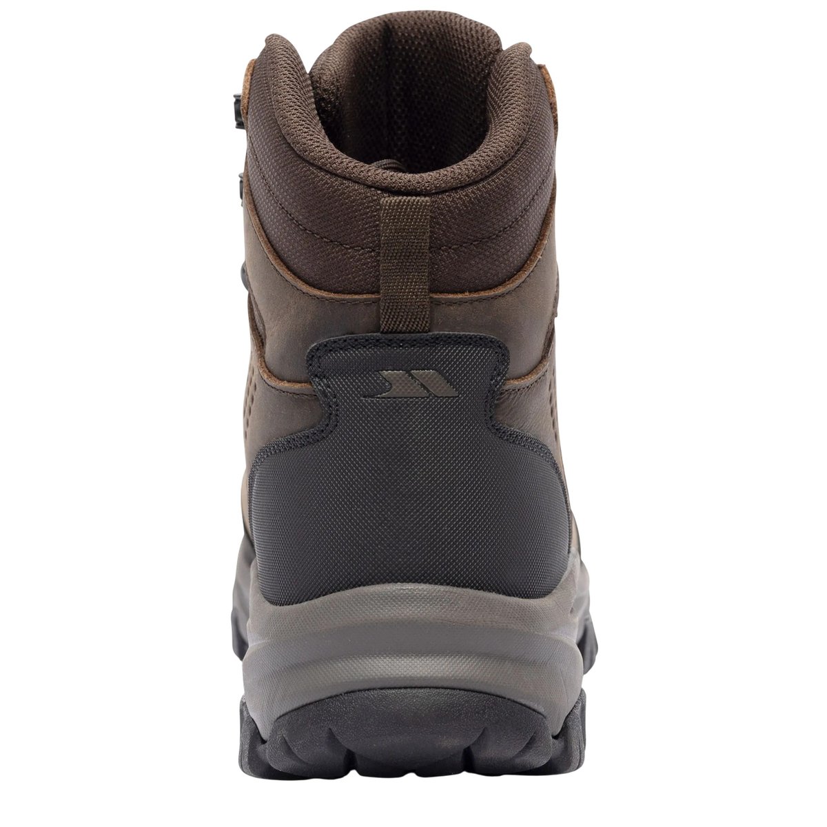 Chaussures montantes de marche en cuir STRIDE marron foncé, TRESPASS