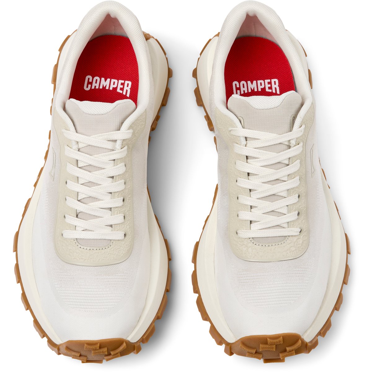 Baskets Drift Trail Technical Textile beige blanc, CAMPER