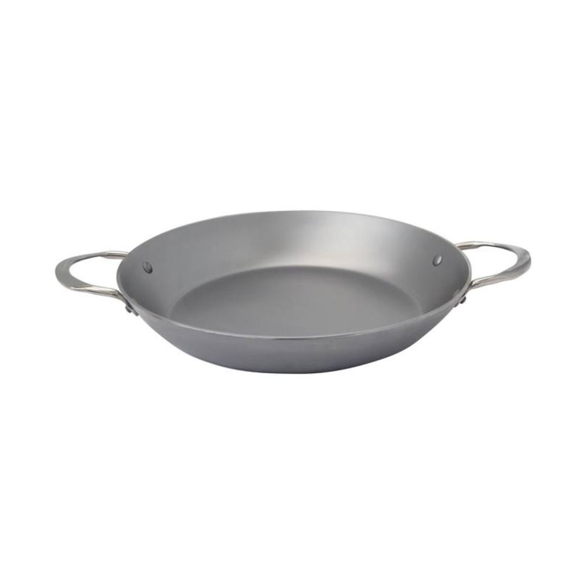 Plat paella 32 cm mineral blanc, DE BUYER
