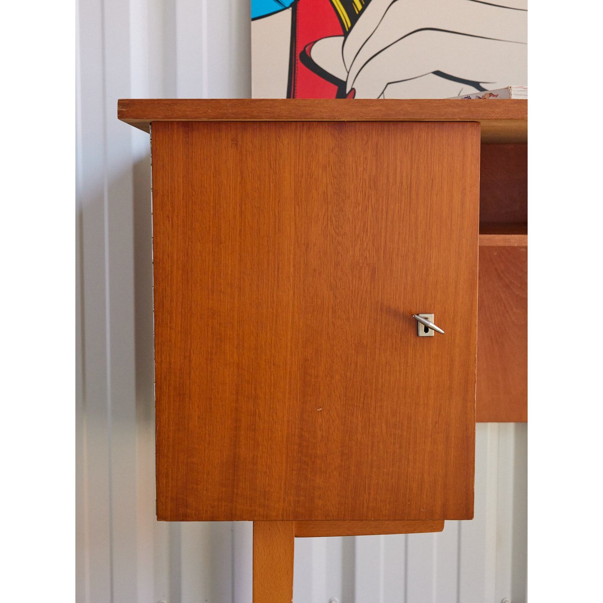 Bureau style scandinave en bois Yvan N°549 - Bon état bois clair, DEBONGOUT