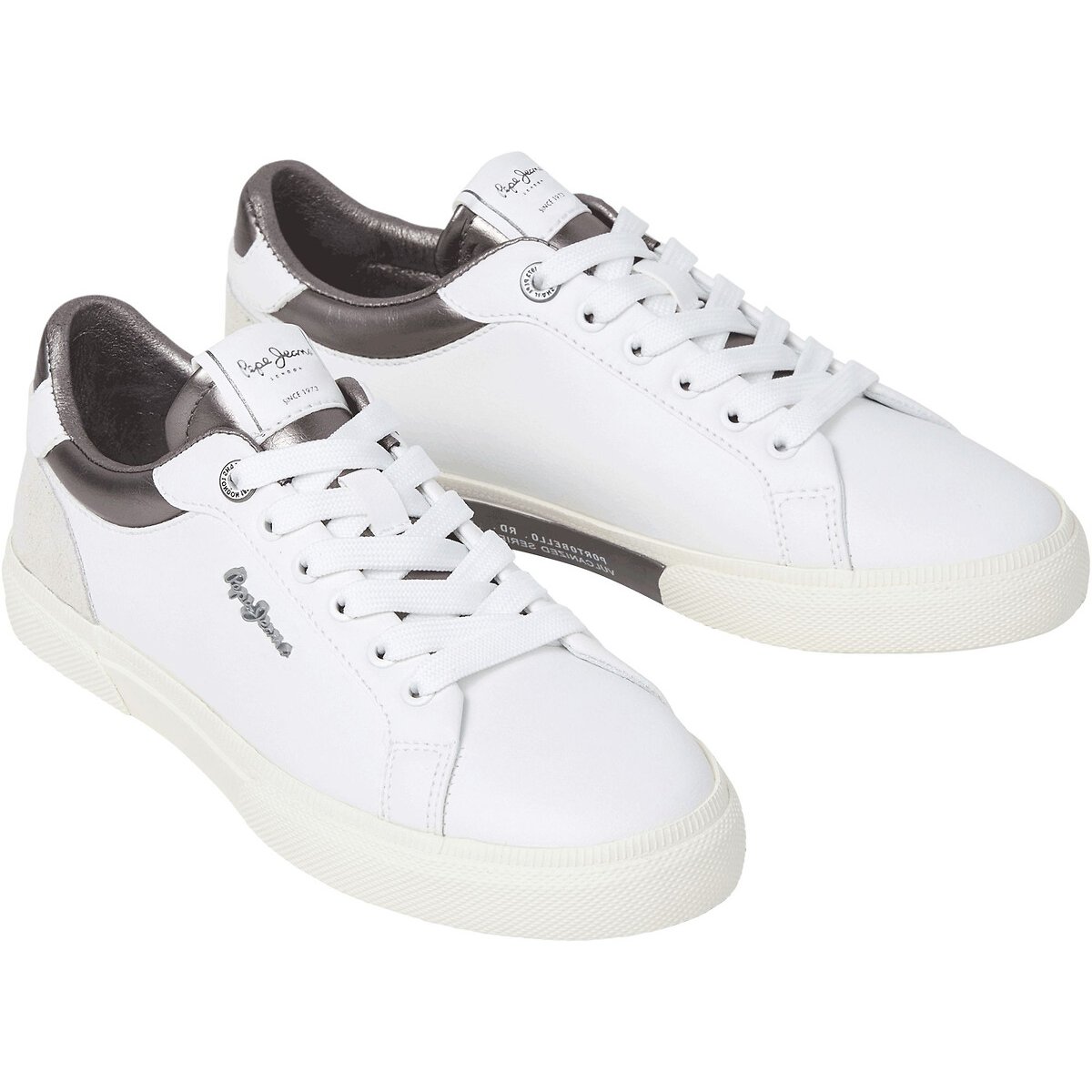 Baskets Kenton Court W blanc/gris, PEPE JEANS