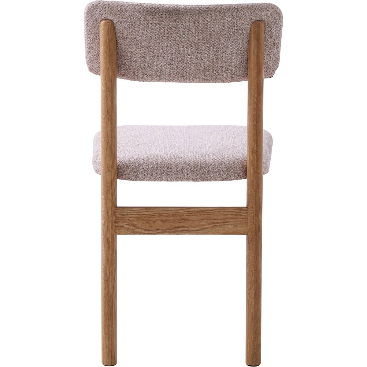 Chaise de salle à manger en bois bouclette beige bouclette et chêne naturel, RECOLLECTION
