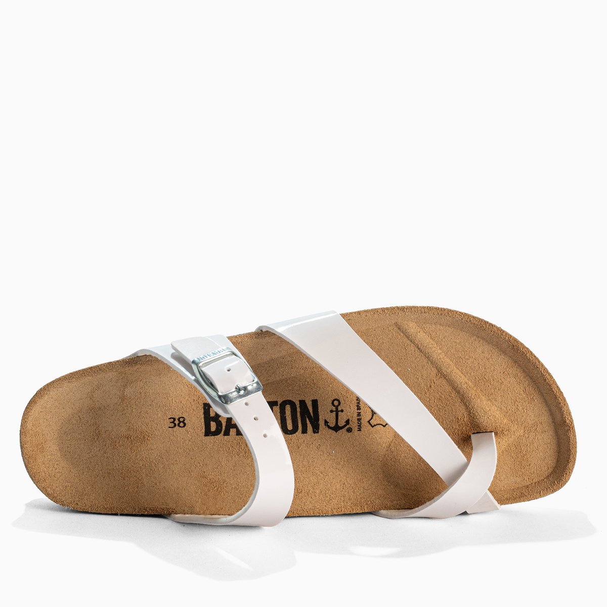 Tongs DIANE blanc, BAYTON