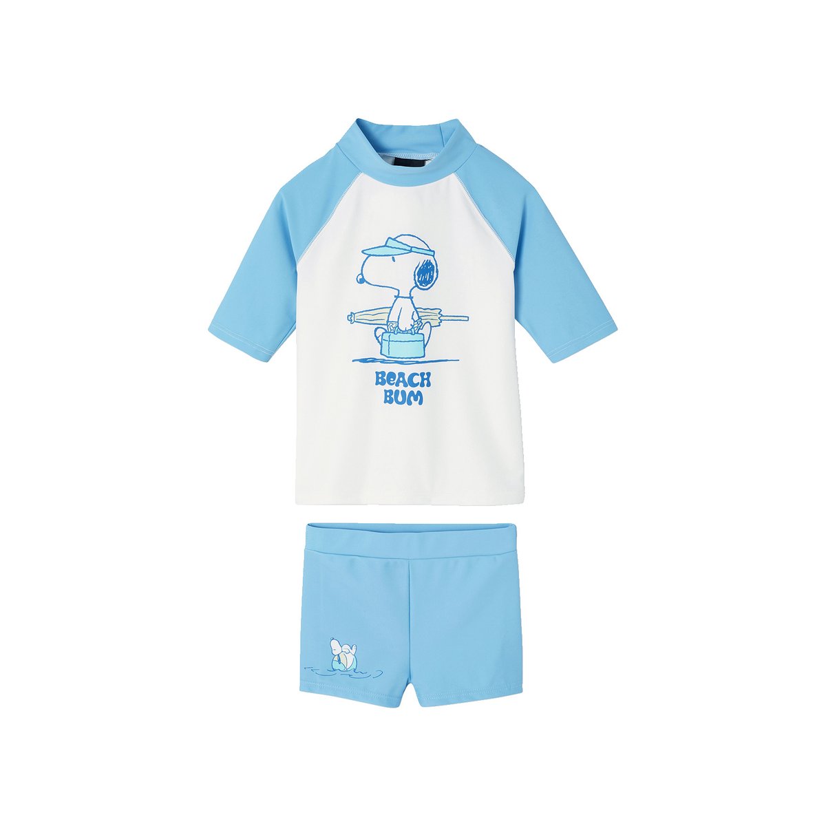 Maillot de bain anti UV Snoopy bleu ciel, VERTBAUDET