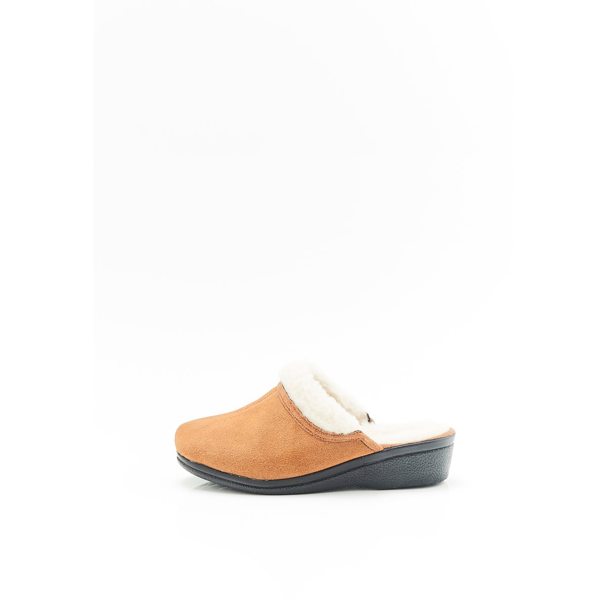 Mules intérieur pure laine marron caramel, DAMART