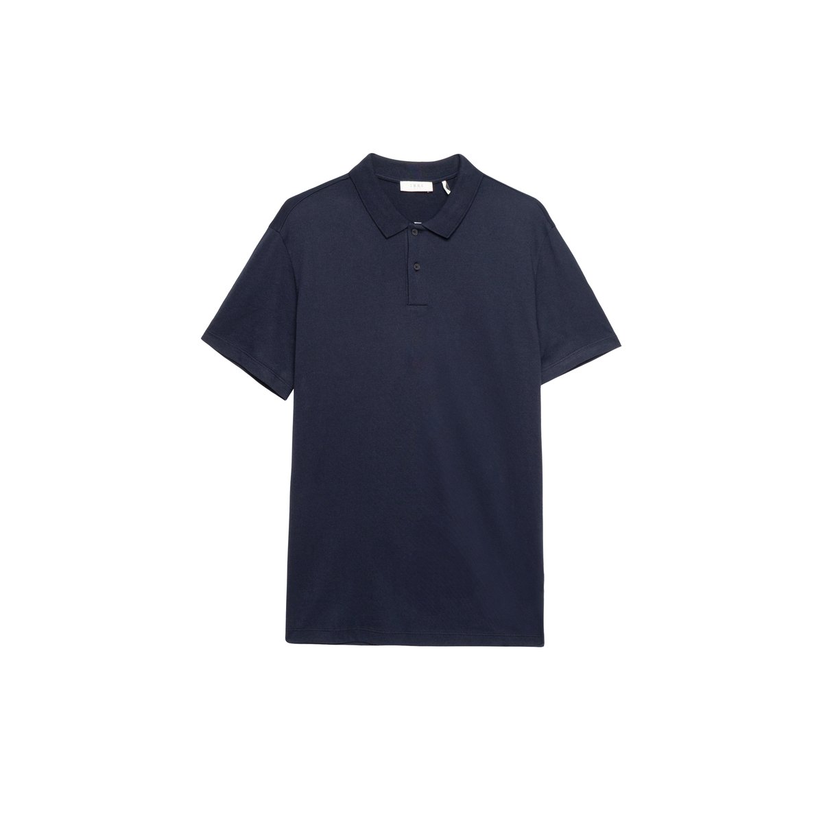Polo en coton modal bleu marine, IKKS