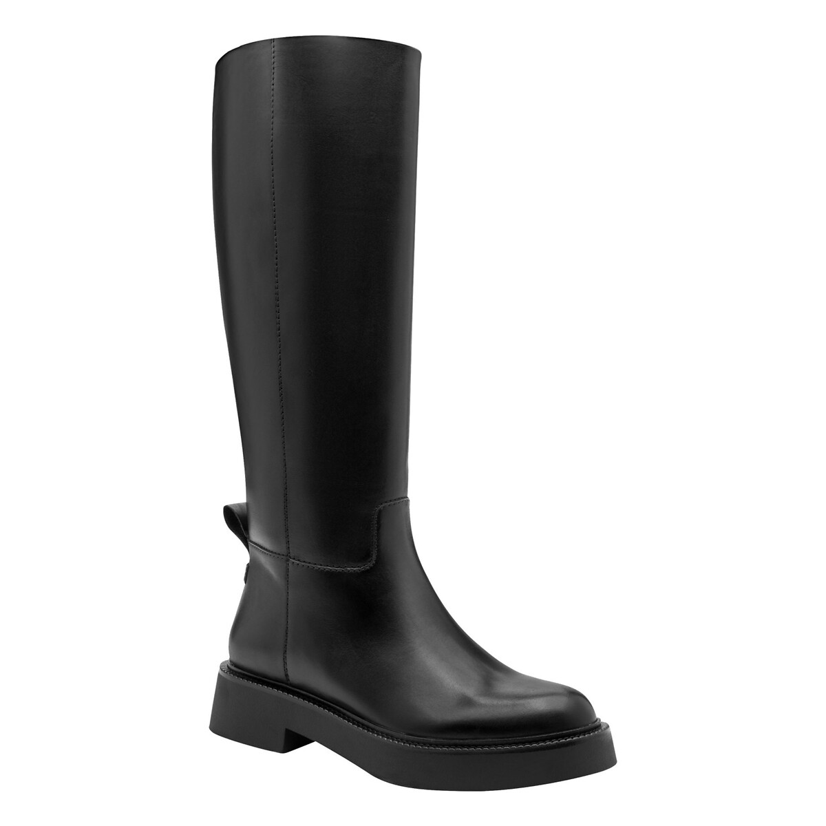 Flat Leather Calf Boots black, TAMARIS