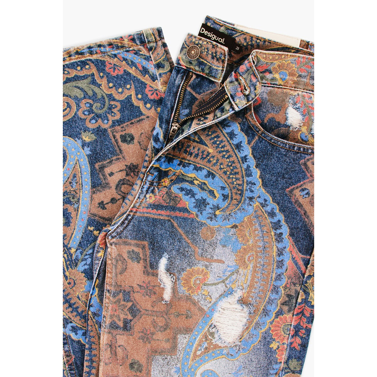 JEAN IMPRIMÉ bleu clair, DESIGUAL