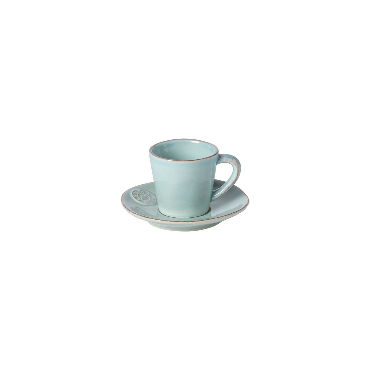 Tasse à café et soucoupe 0.07 L NOVA turquoise, COSTA NOVA