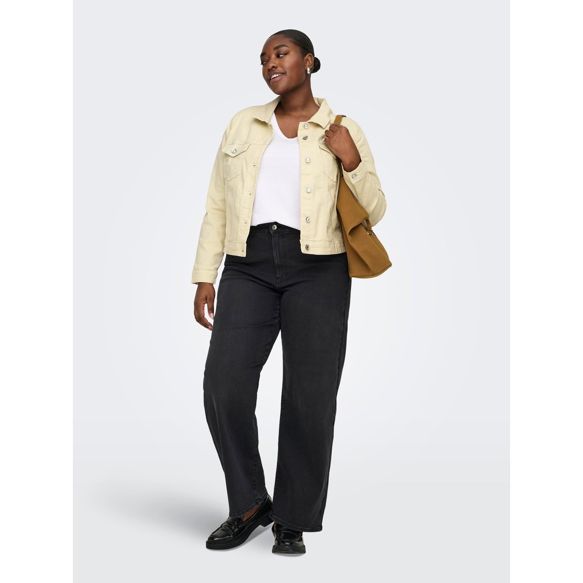 Veste En Jean ecru, ONLY CARMAKOMA