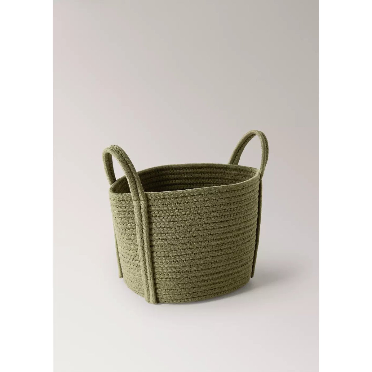 Petit panier enfant en coton kaki, MANGO HOME