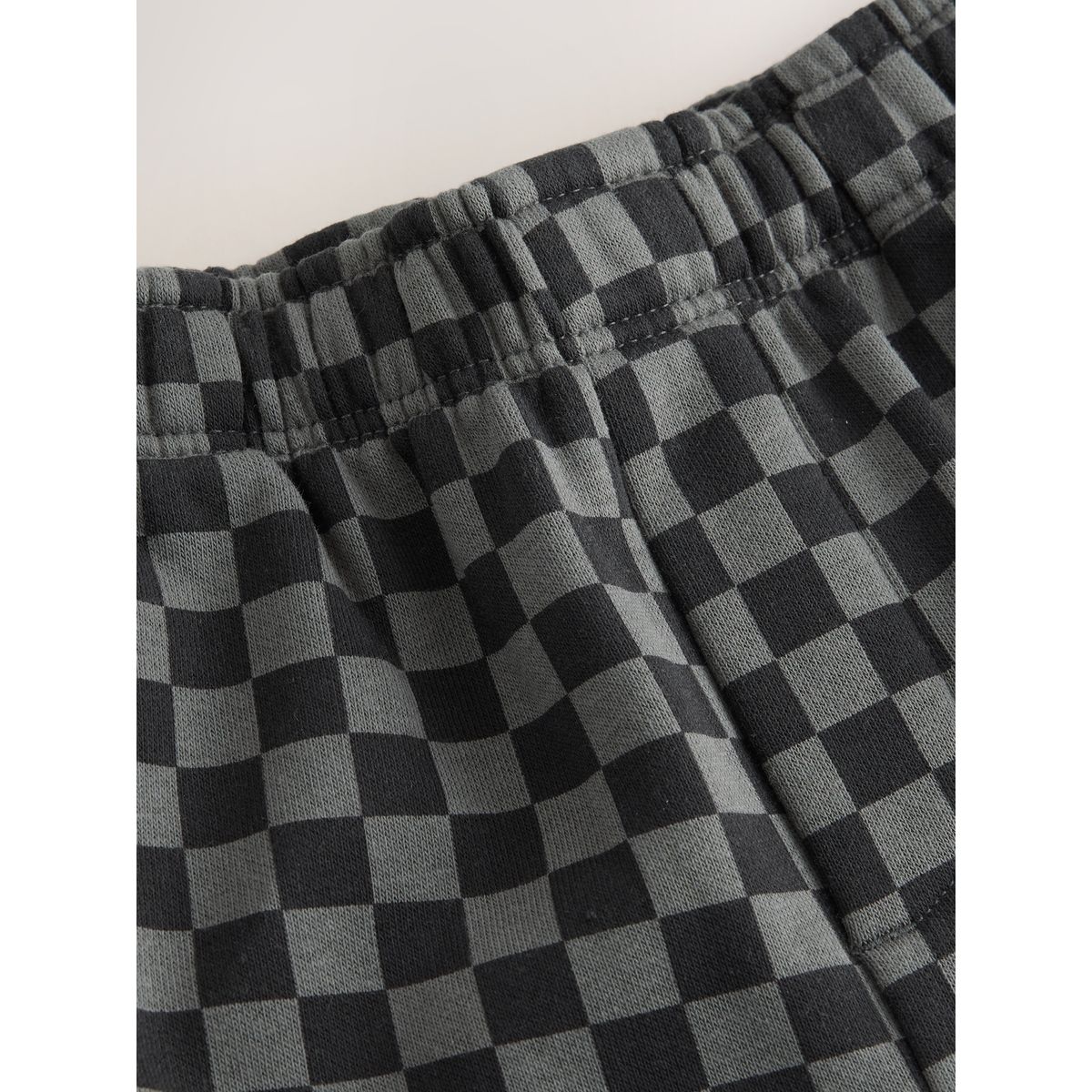 Pantalon de jogging large en jersey damier mono, NEXT
