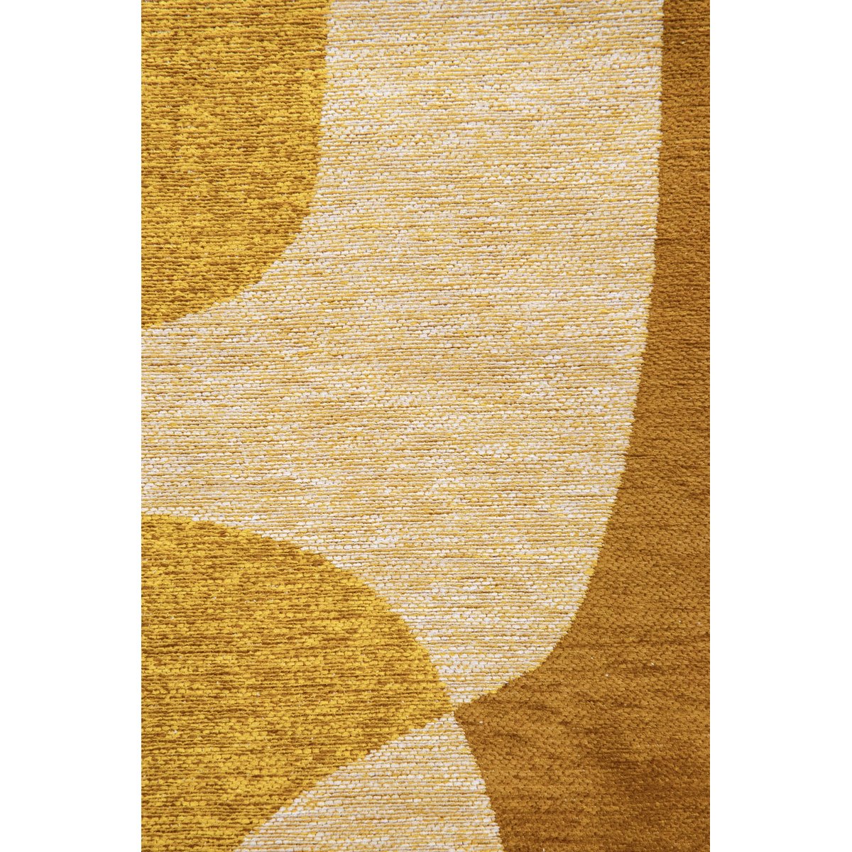 Tapis salon et chambre moderne tissé plat TOUC TOUC marron, NOVATREND