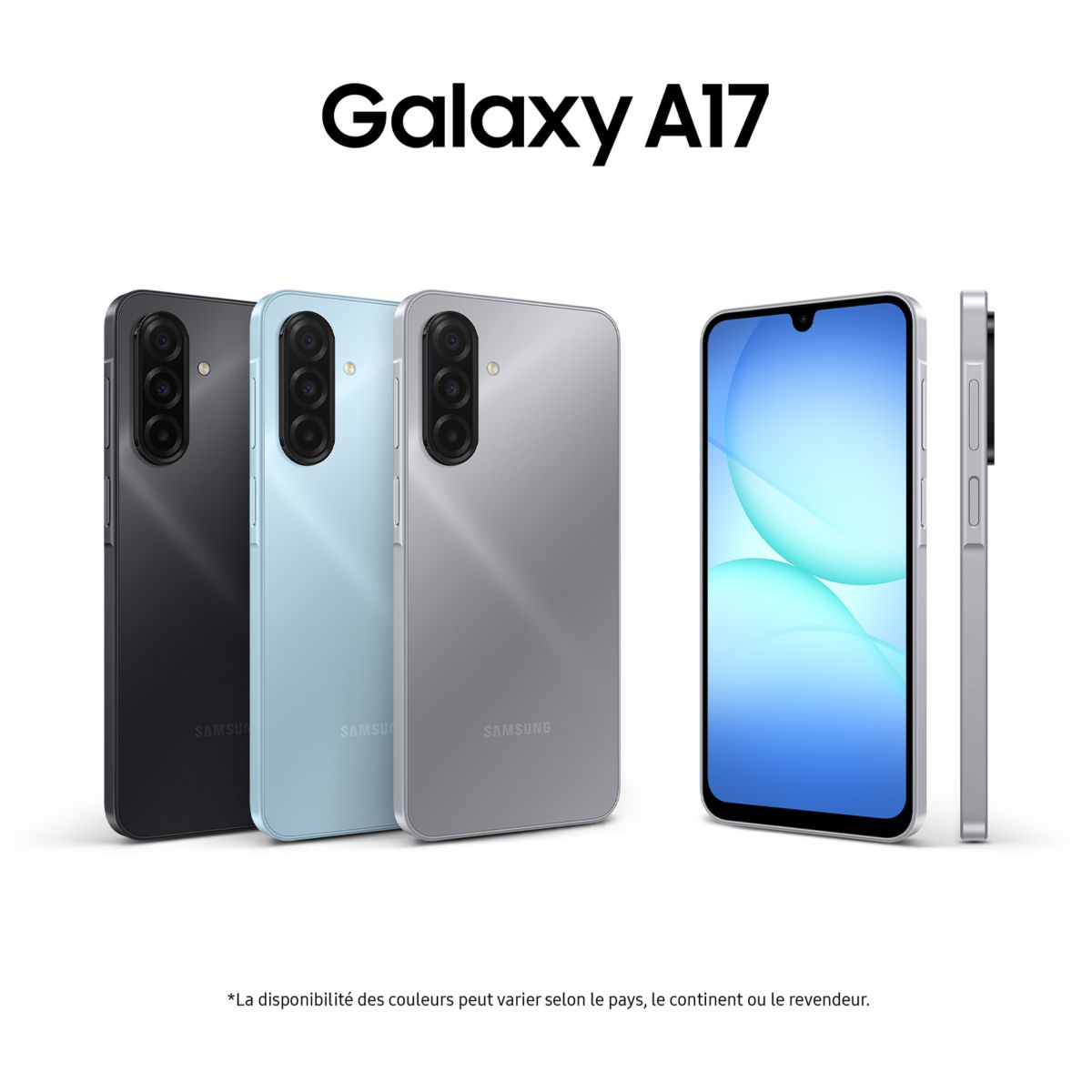 Smartphone Galaxy A17 Bleu clair 128Go 4G couleur unique, SAMSUNG