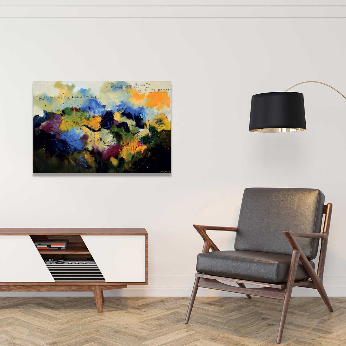 Tableau Tableau abstraite beauty codage tableau alu dibond, HEXOA