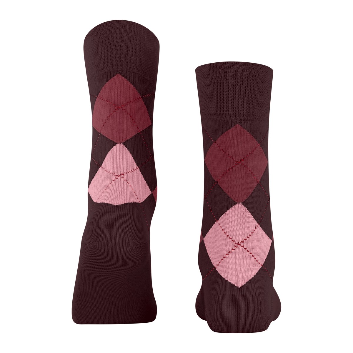 Chaussettes Sensitive Argyle bordeaux, FALKE