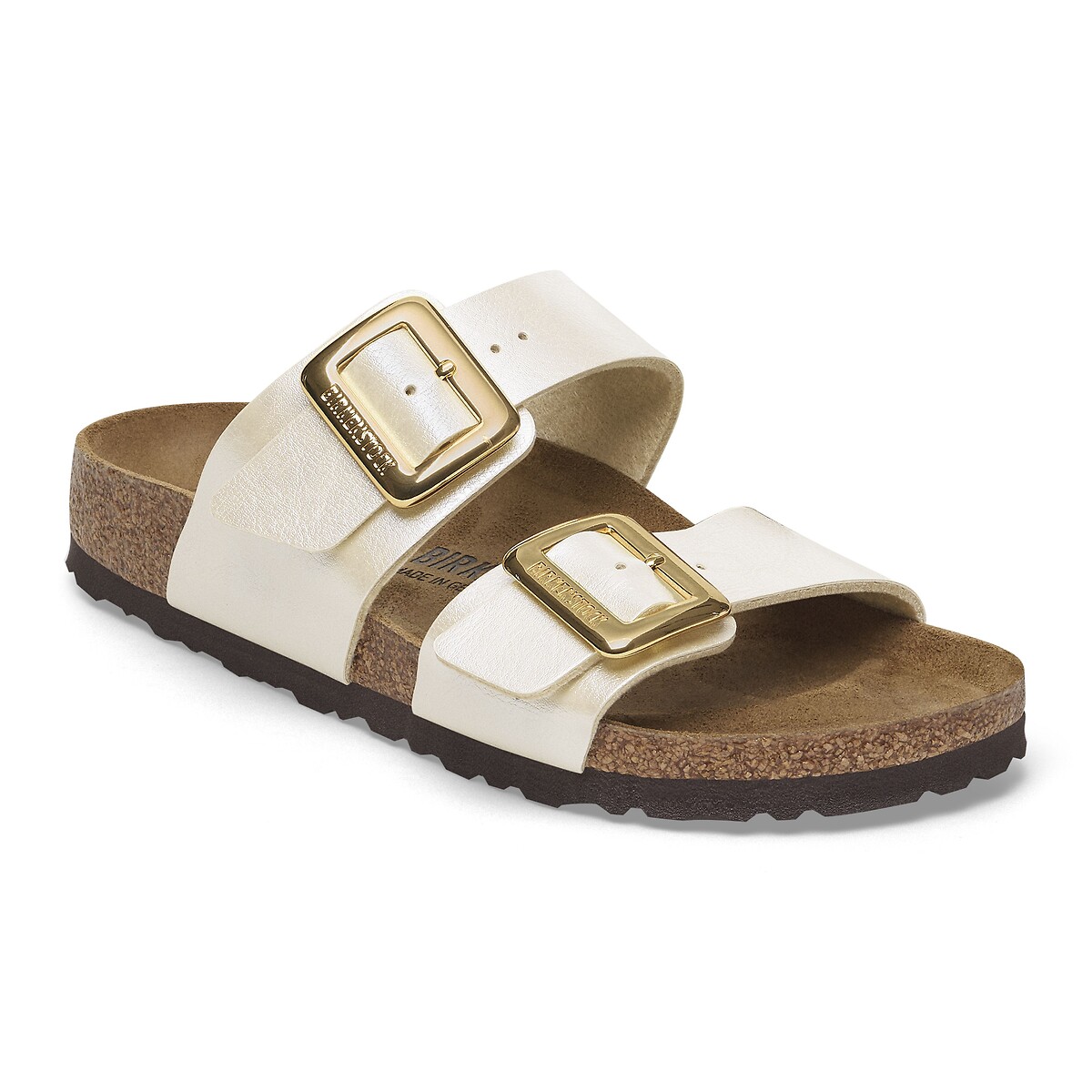 Sydney double strap mules pearly white, BIRKENSTOCK
