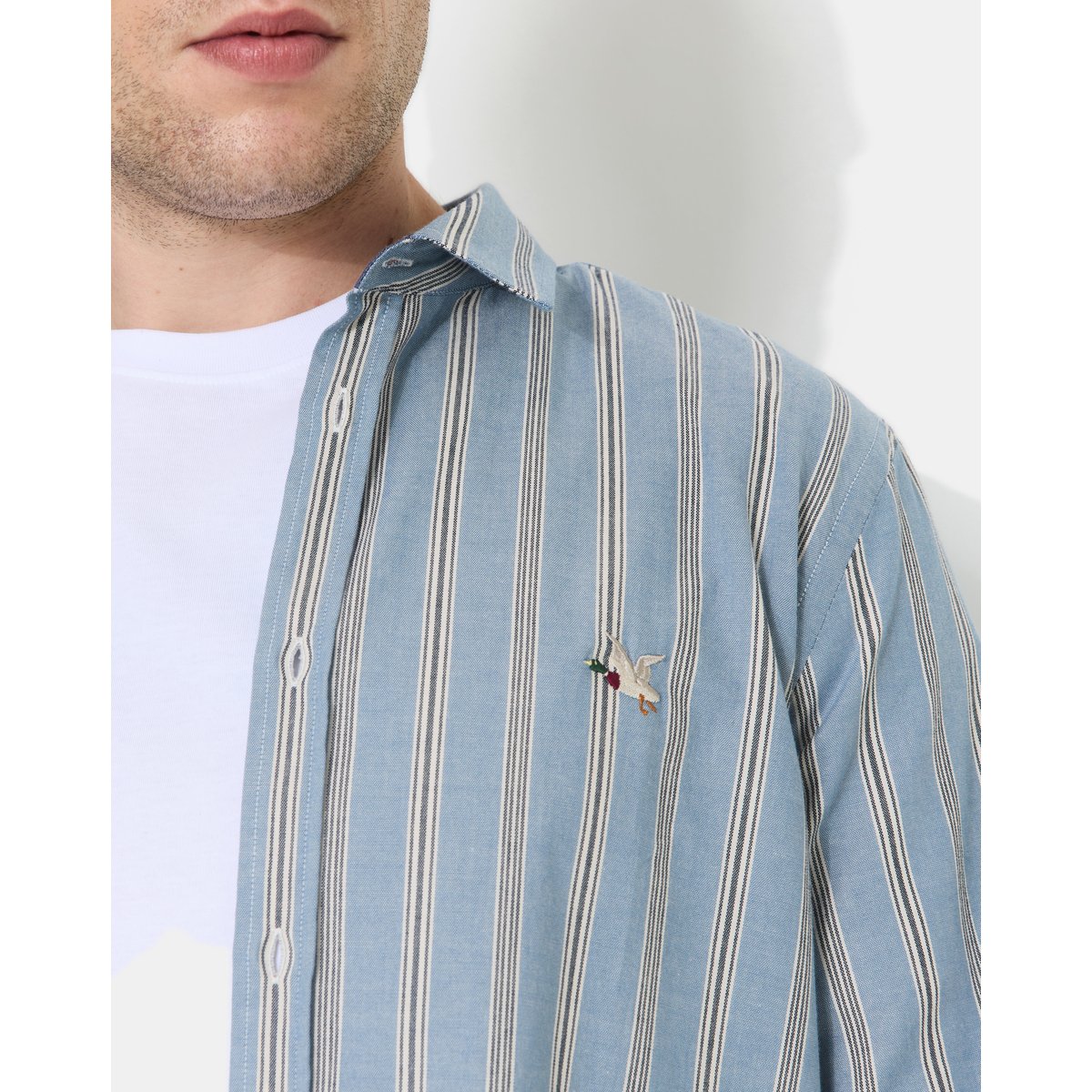 Chemise en coton DAYE bleu marine, CHEVIGNON