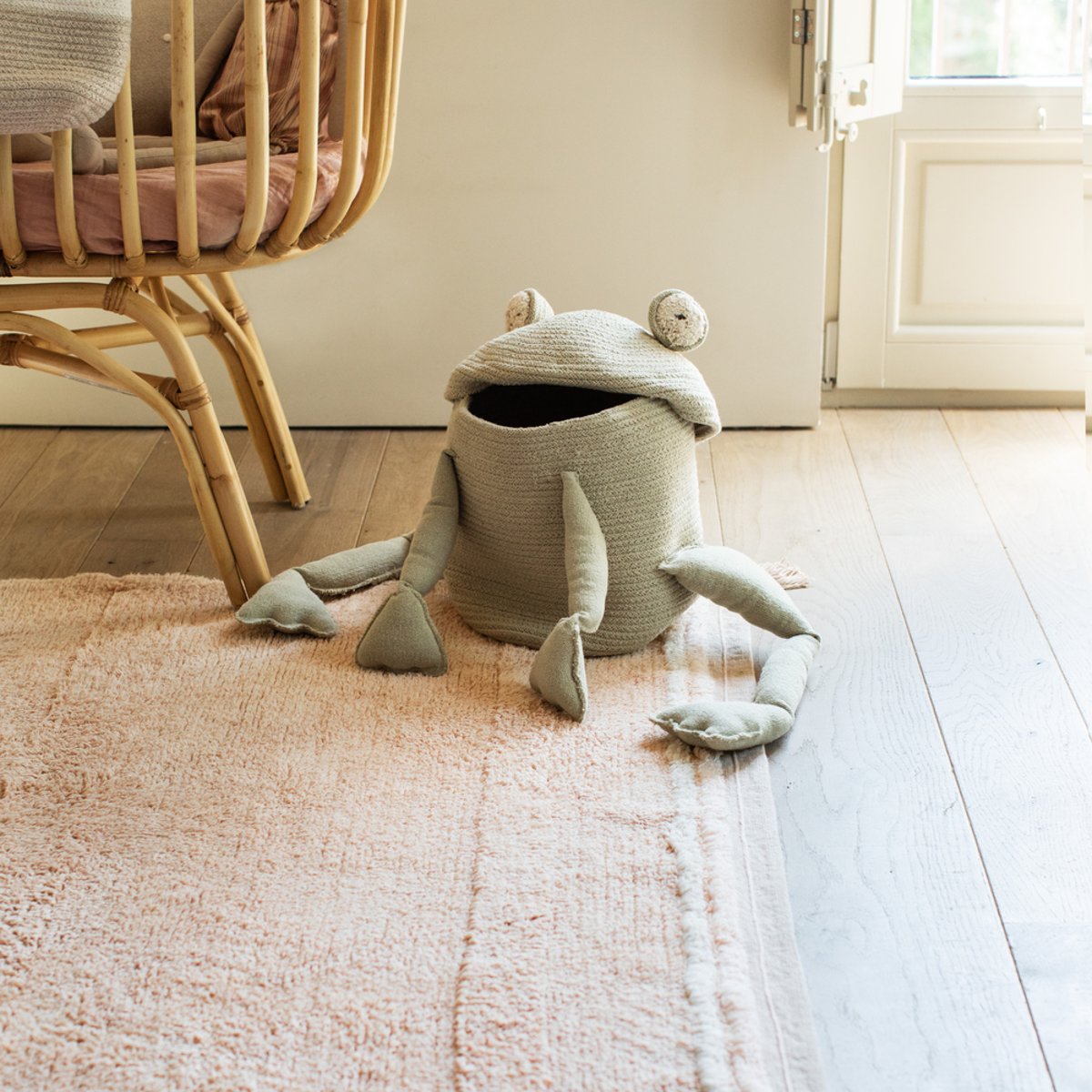 Panier Fred la Grenouille JARDIN FANTASTIQUE vert, LORENA CANALS