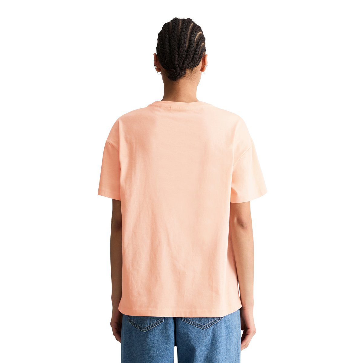 T-shirt DfC relaxed en Basic Single Jersey rose pale, MARC O’POLO DENIM
