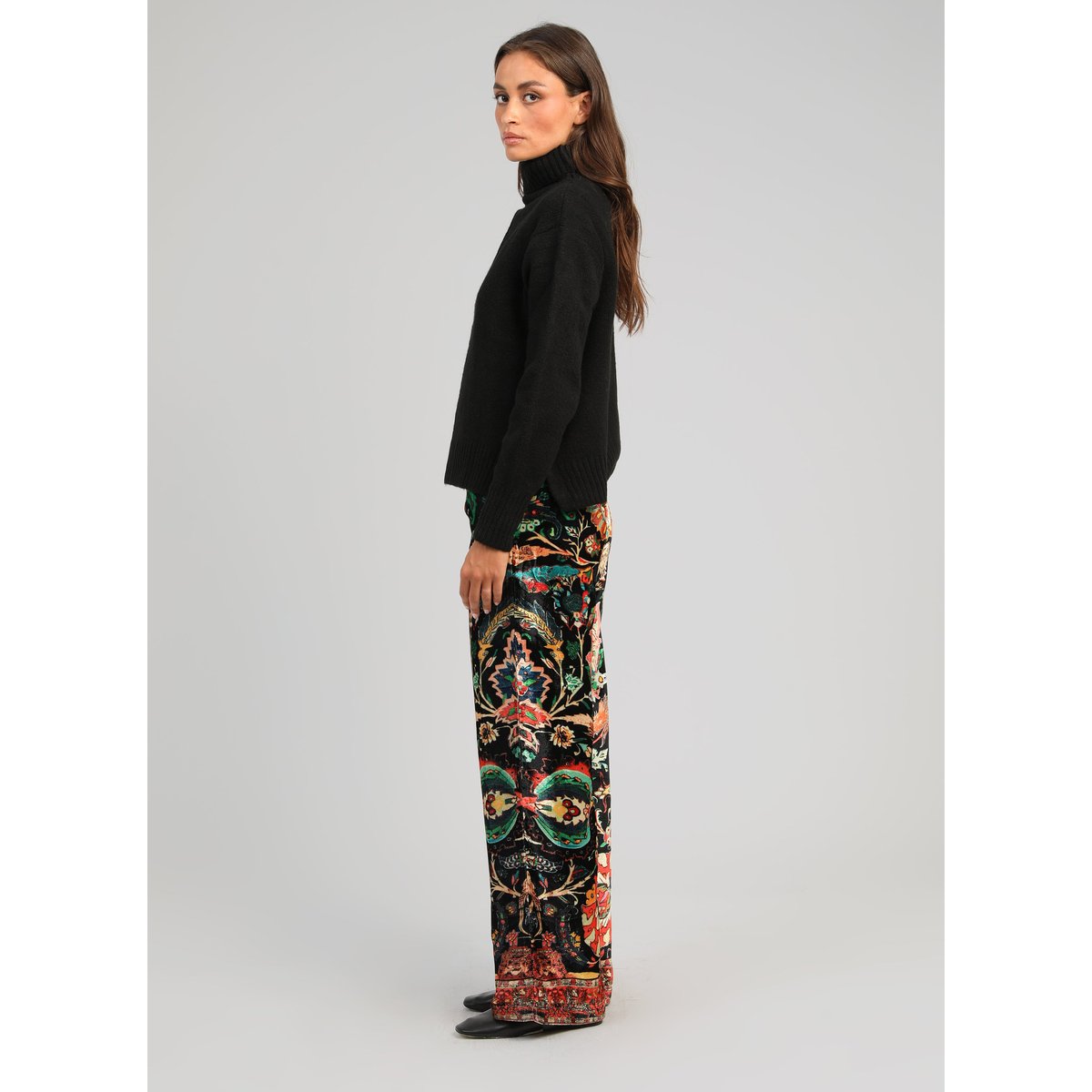 Pantalon ROSSYLA aubussy noir, AN'GE