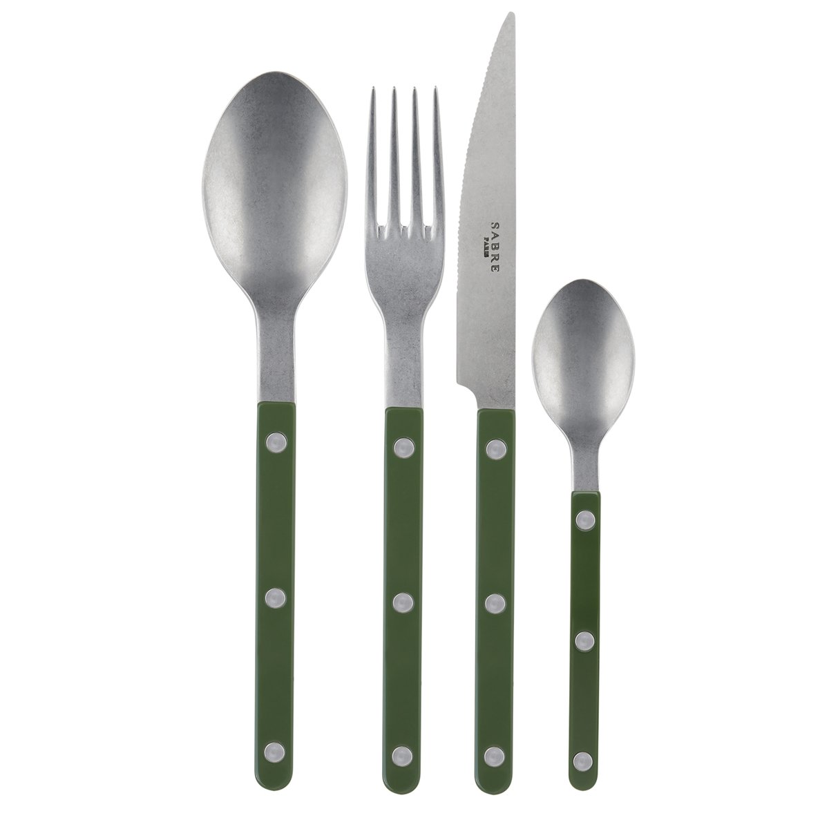 Ménagère 48 pièces, Bistrot Vintage vert, SABRE