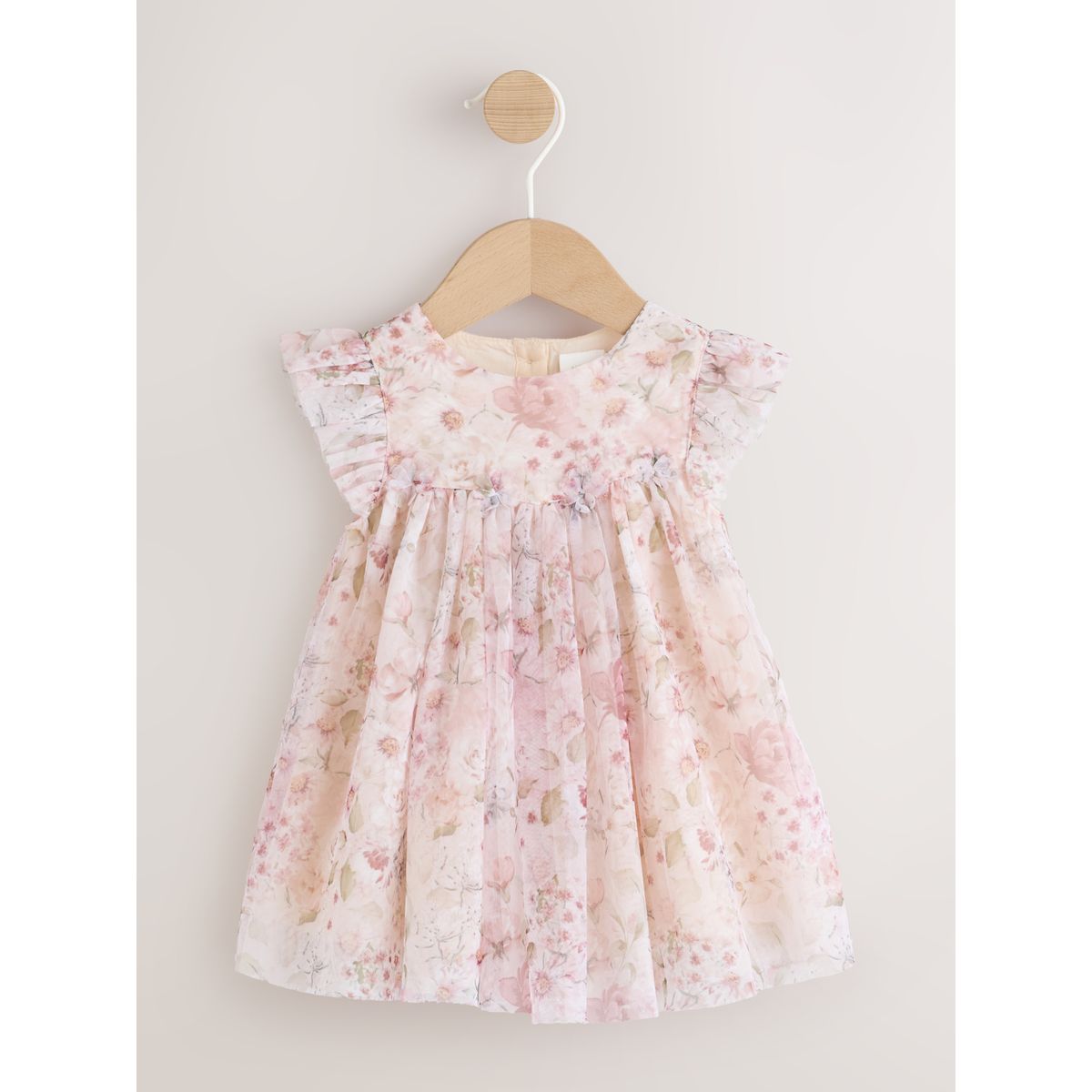 Robe en tulle bébé rose motif fleurs, NEXT