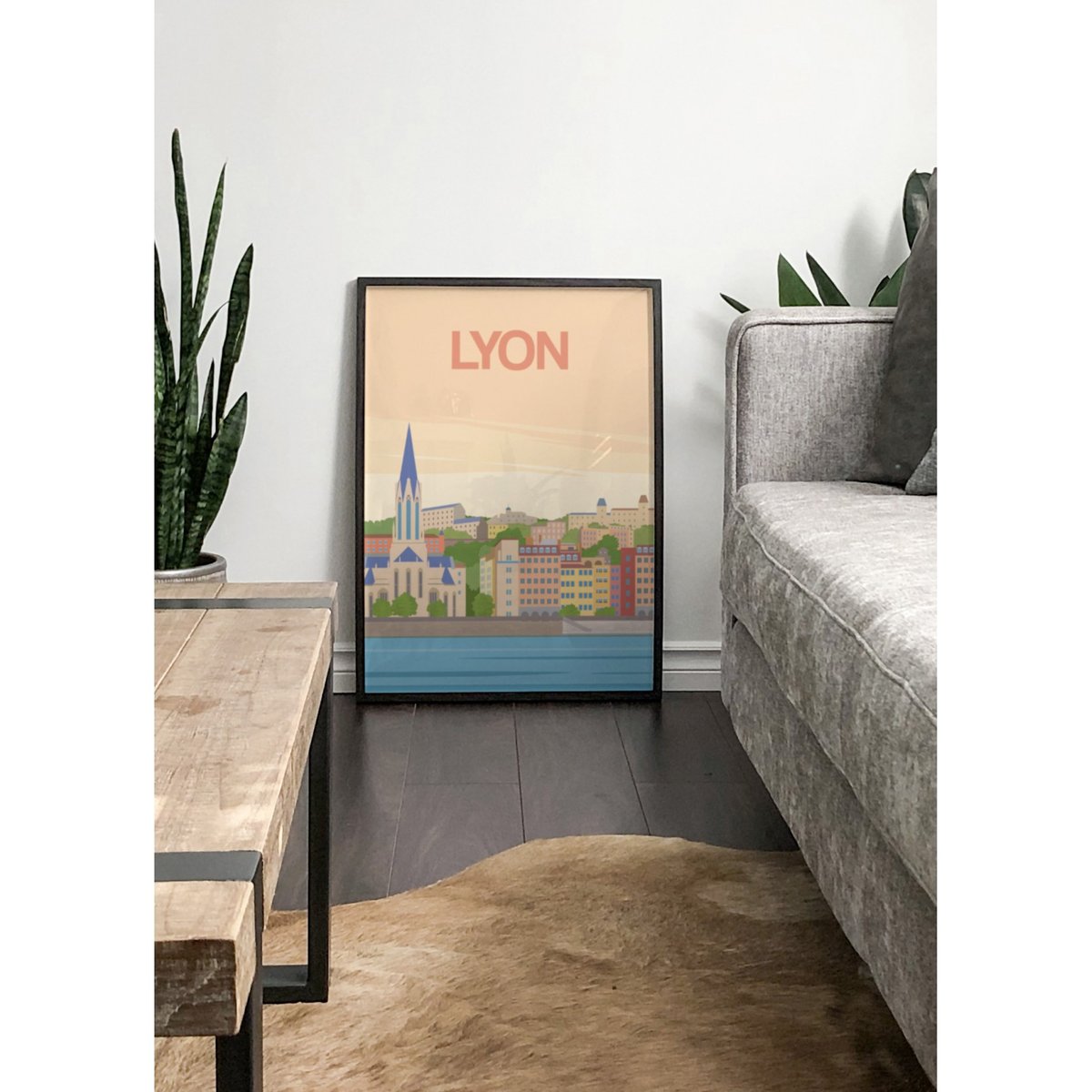 Affiche ville de Lyon 2 blanc, L'AFFICHERIE