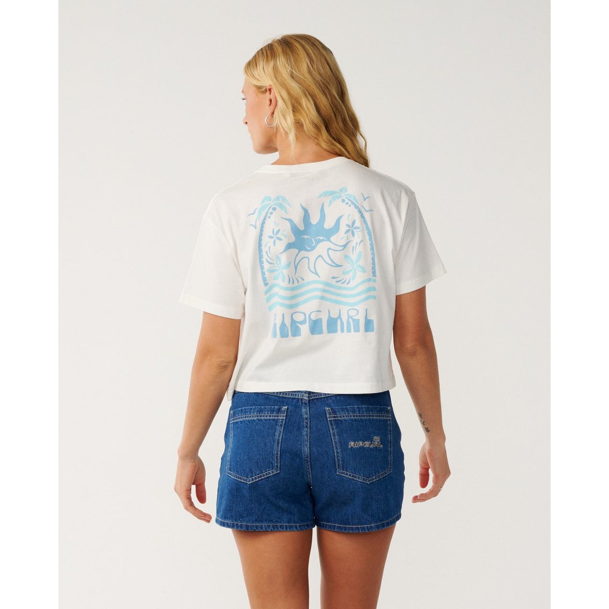 T-shirt CROP SWELL bone, RIP CURL