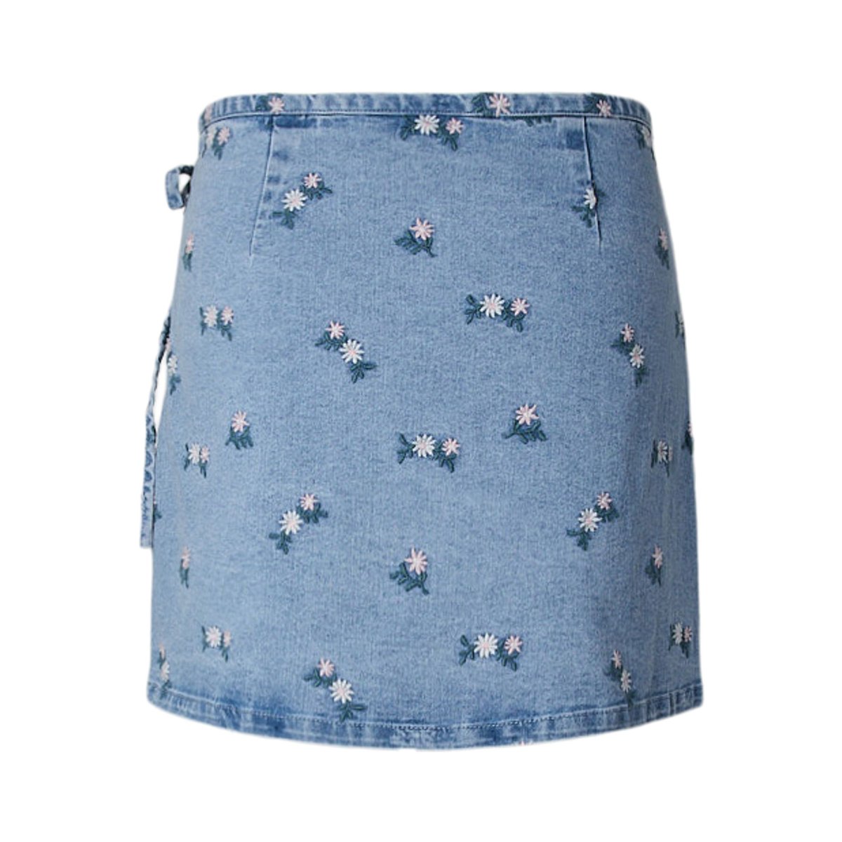 Mini-Jupe bleu - light blue denim1, PIECES