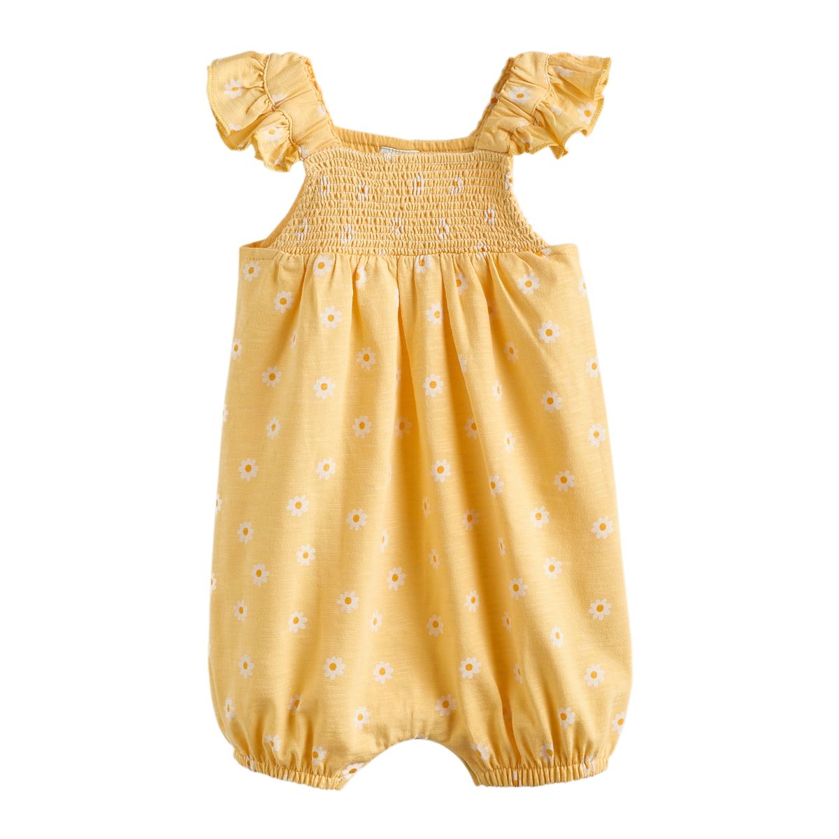 Barboteuse bébé à smocks, lot de 2 fleurisette jaune et bleue, NEXT