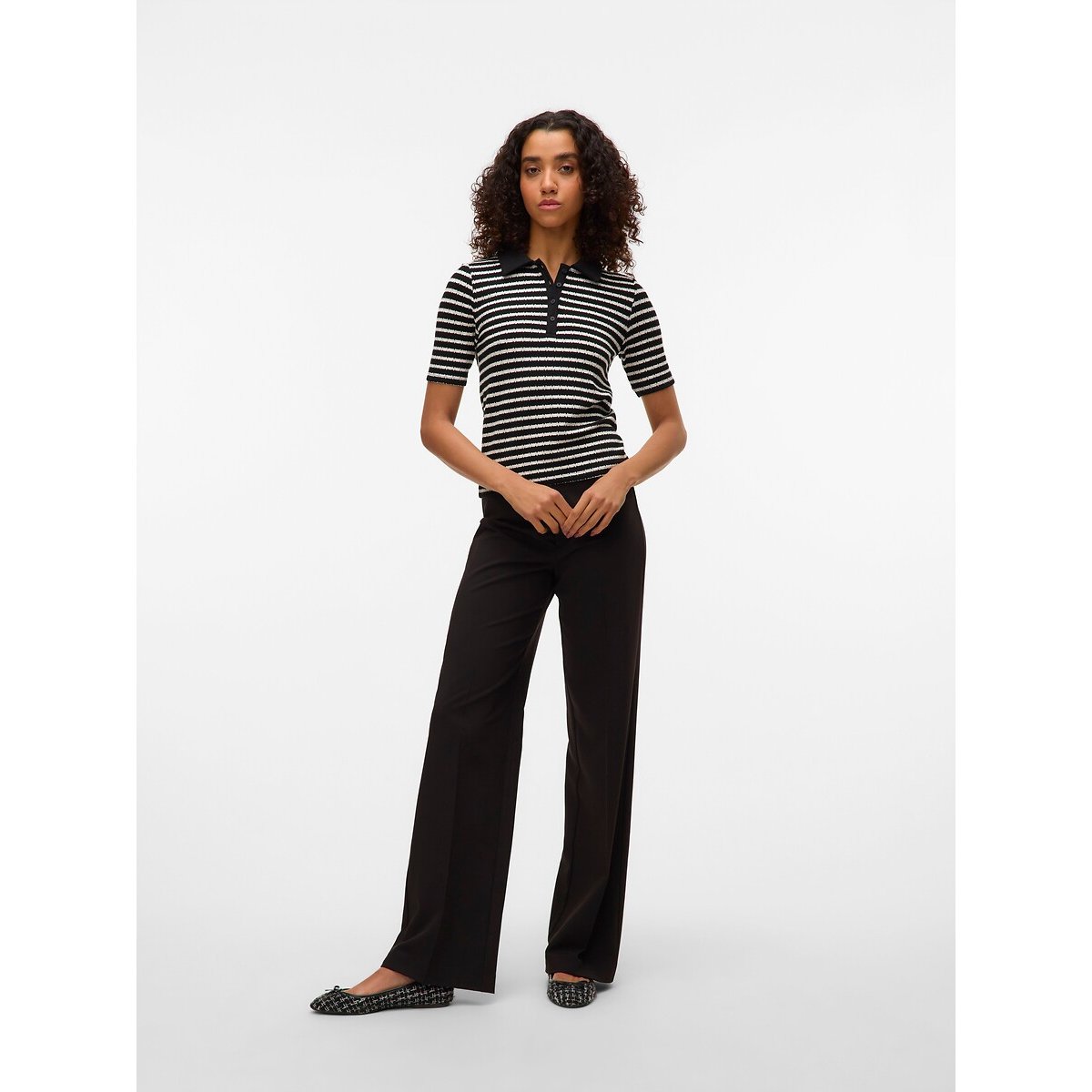 Weite Hose schwarz, VERO MODA