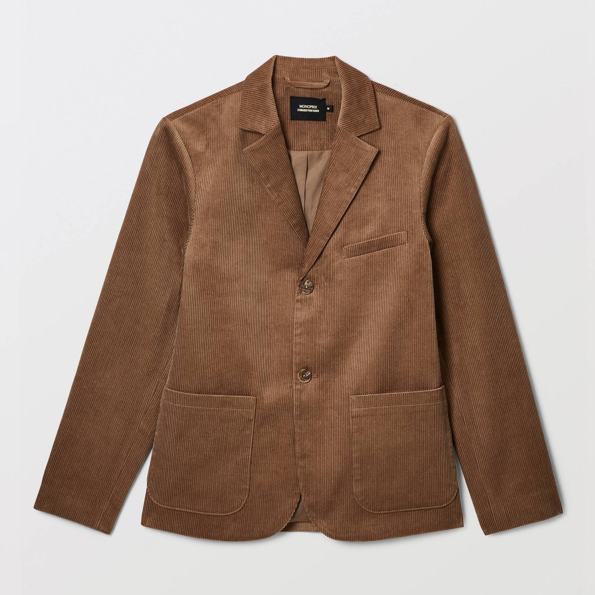 Veste blazer en velours elan, MONOPRIX