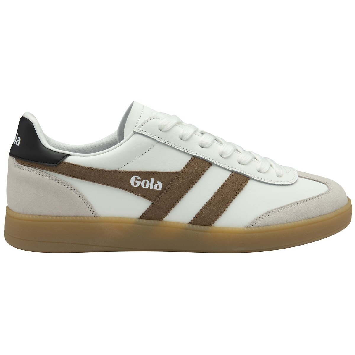 Baskets Viper Leather blanc/marron, GOLA