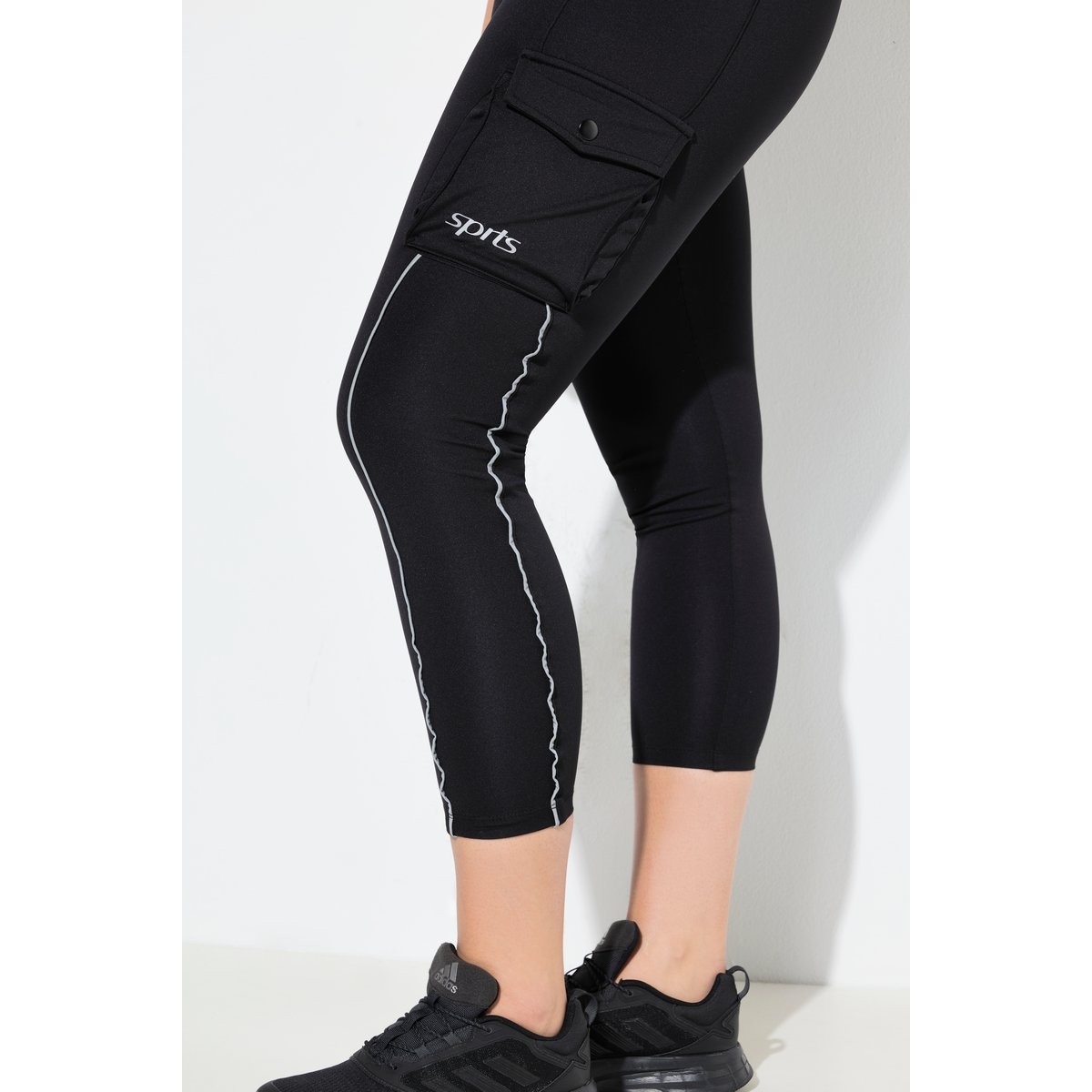 Legging de sport en power stretch noir, ULLA POPKEN