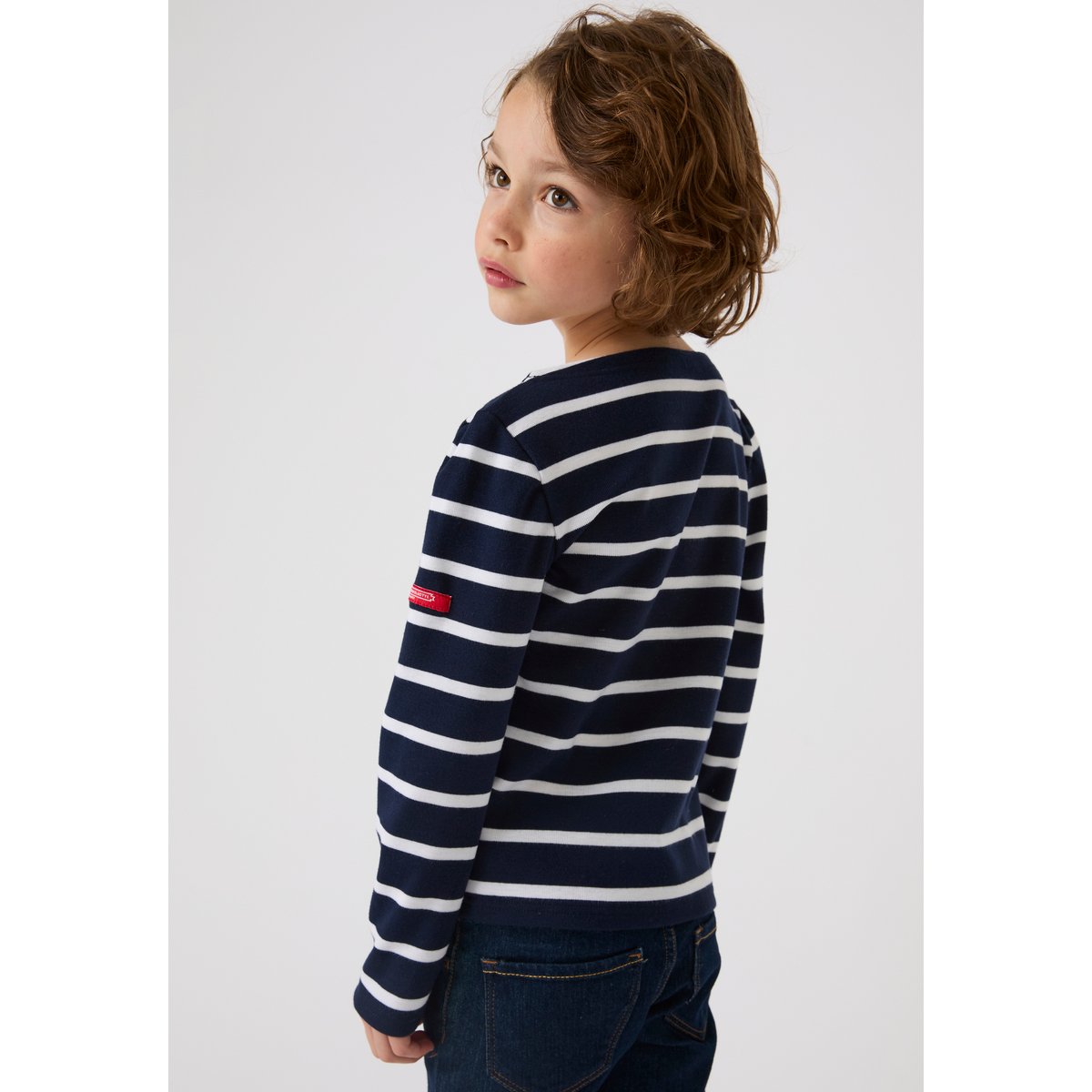 Marinière Thermolactyl enfant bleu marine rayé, DAMART