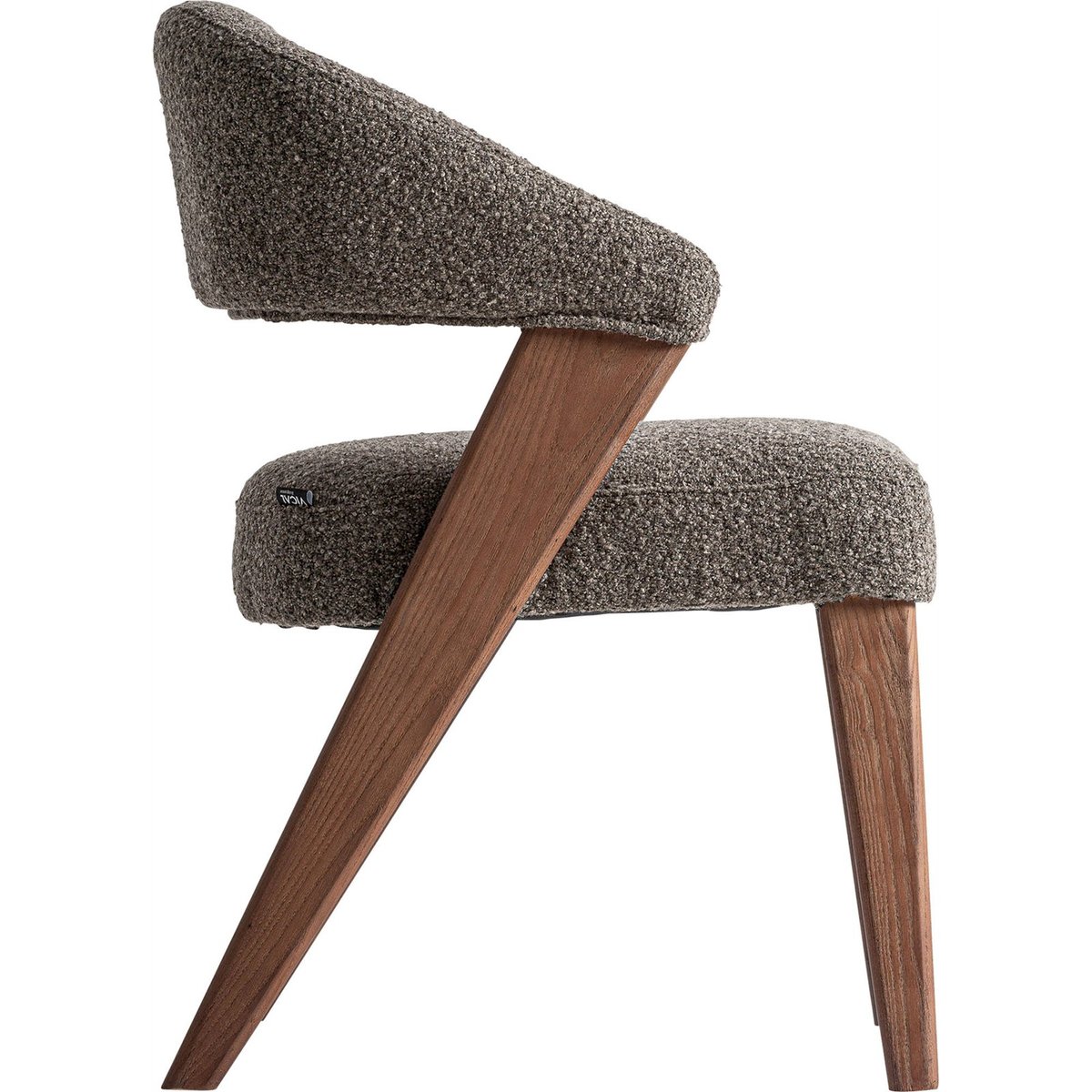 Chaise de salle à manger style contemporain gris marbré contemporain, RECOLLECTION