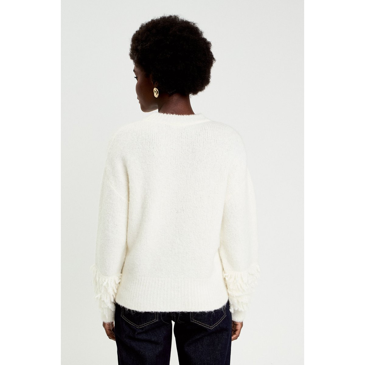 Pull manches longues ecru, CACHE CACHE