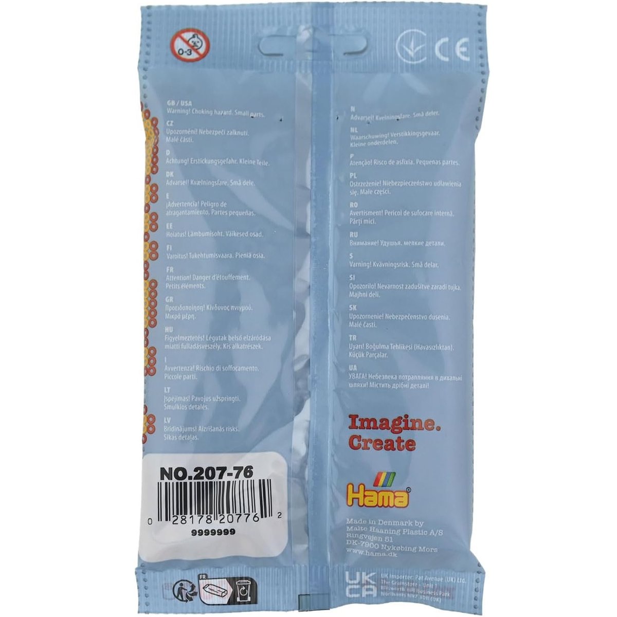 Sachet 1000 perles plastique Midi marron, HAMA