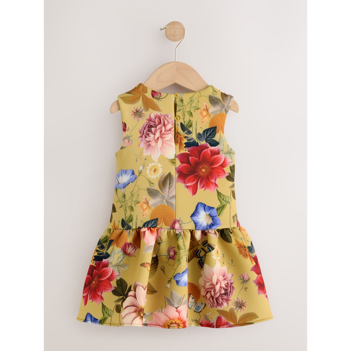 Robe style néoprène pour grandes occasions jaune moutarde, NEXT