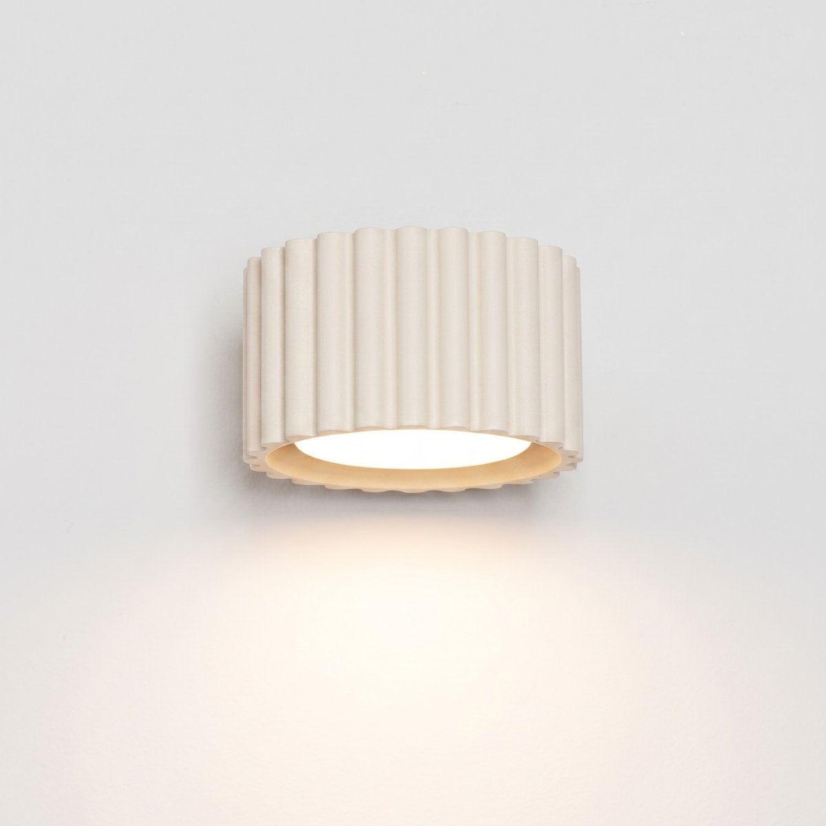 Applique murale Aluminium Beige Gx53 1 AURA beige, EDEN