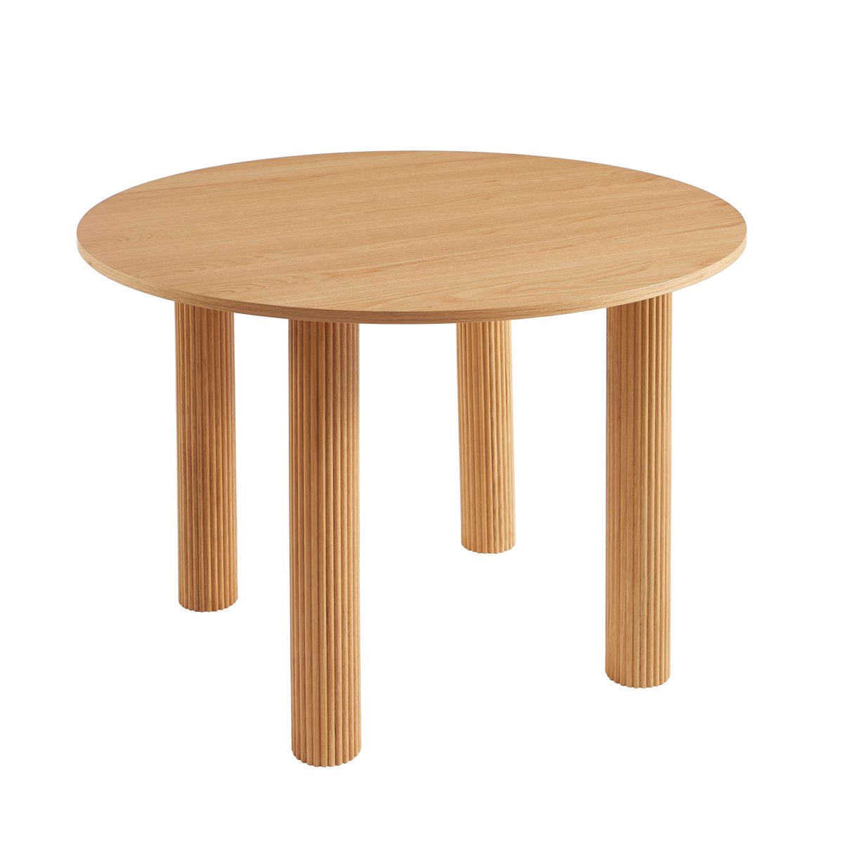 Table à manger ronde PENELOPE chêne clair, SORELH