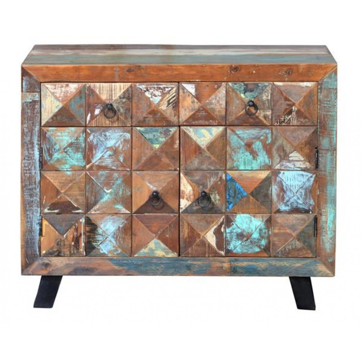Buffet 2 tiroirs - DRISELLA marron, DECORATION D’AUTREFOIS