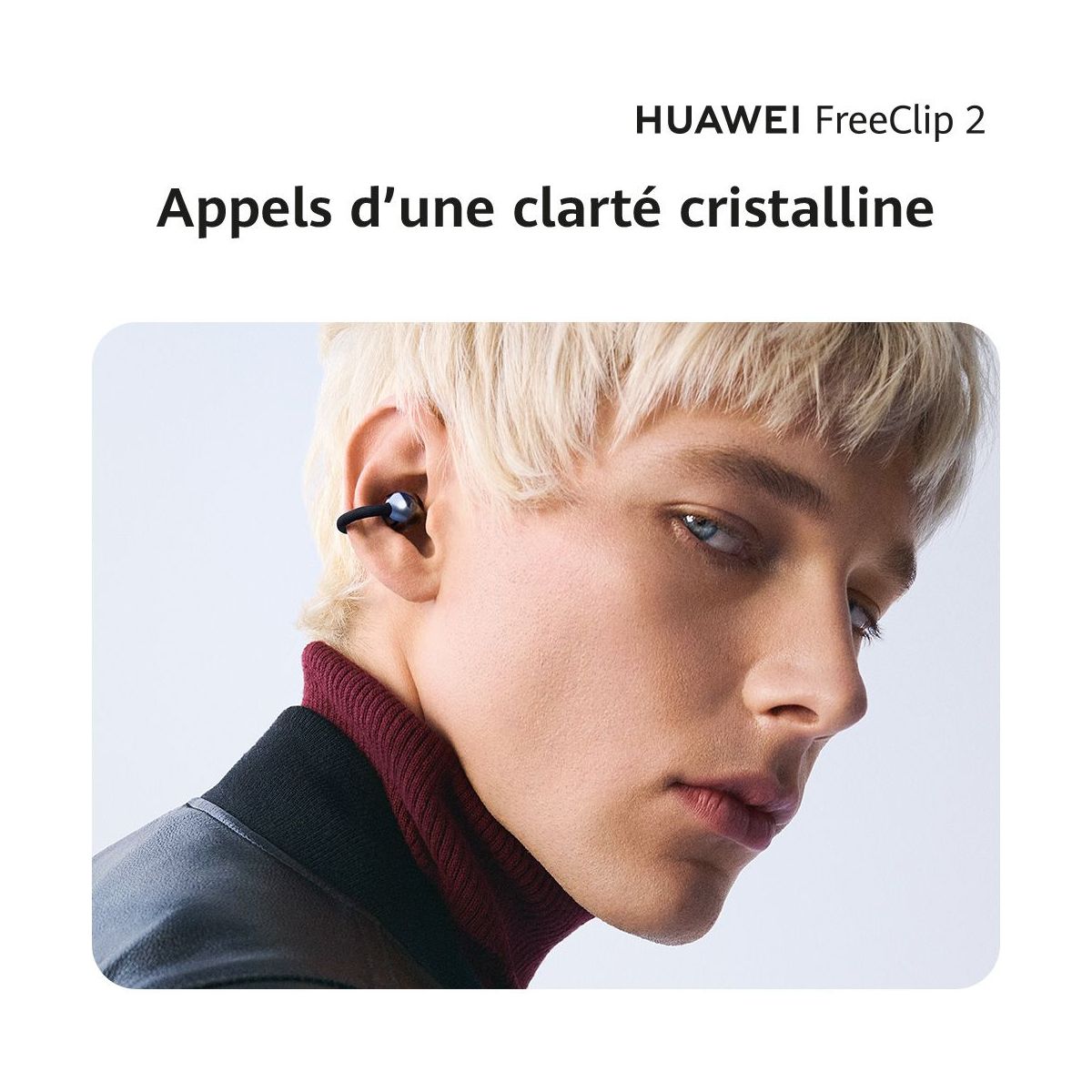 Ecouteurs FreeClip 2 Bleu couleur unique, HUAWEI